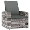 vidaXL aia tugitool patjadega, hall, pol&uuml;rotang