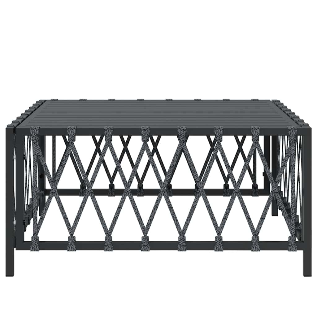 Thumbnail - vidaXL Gartentisch Anthrazit 70x70x34 cm Gewebe