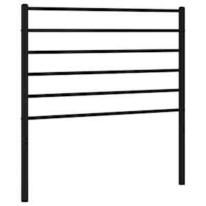 Kovové náhradní čelo postele černé 107 cm - obrázek 2