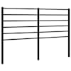 vidaXL metallist vahetatav voodipeats, must, 120 cm