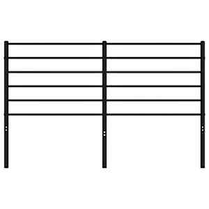 Kovové náhradní čelo postele černé 120 cm - obrázek 4