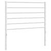 vidaXL metallist vahetatav voodipeats, valge, 80 cm