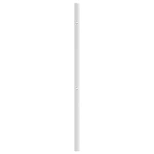 Kovové náhradní čelo postele bílé 80 cm - obrázek 5