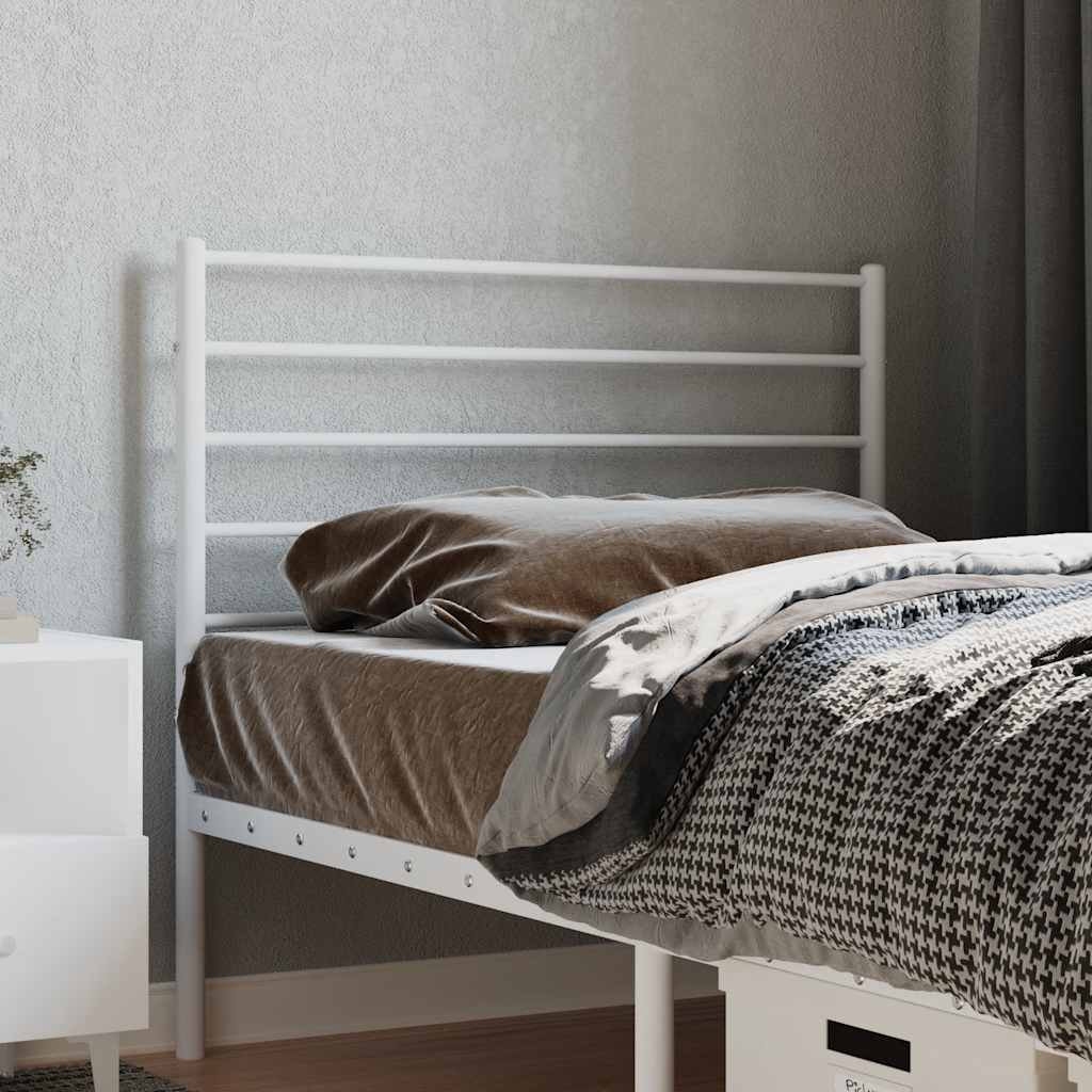 vidaXL Metallinen vaihtopääty valkoinen 80 cm