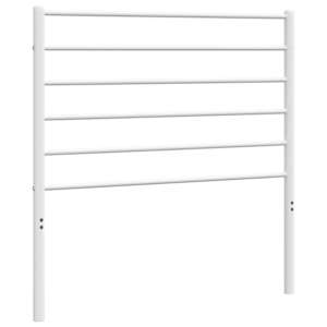 Kovové náhradní čelo postele bílé 100 cm - obrázek 2