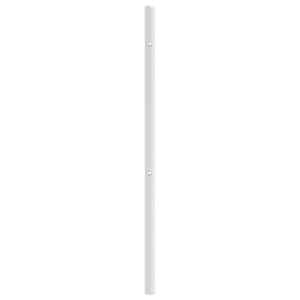Kovové náhradní čelo postele bílé 100 cm - obrázek 5