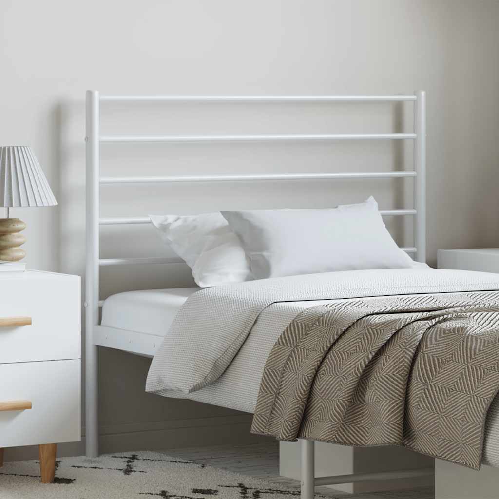 vidaXL Metallinen vaihtopääty valkoinen 100 cm