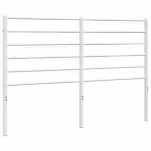 Kovové náhradní čelo postele bílé 120 cm - obrázek 2