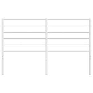 Kovové náhradní čelo postele bílé 120 cm - obrázek 4
