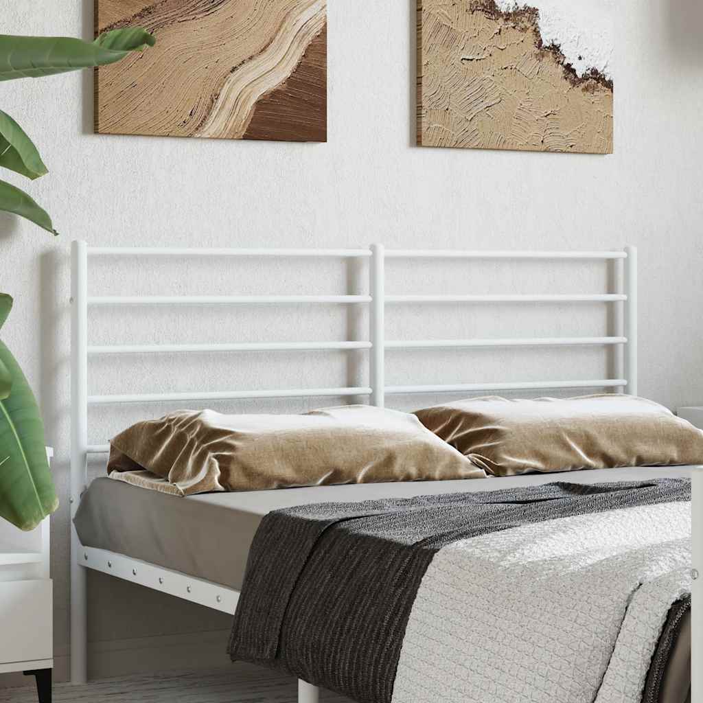 vidaXL Metallinen vaihtopääty valkoinen 120 cm
