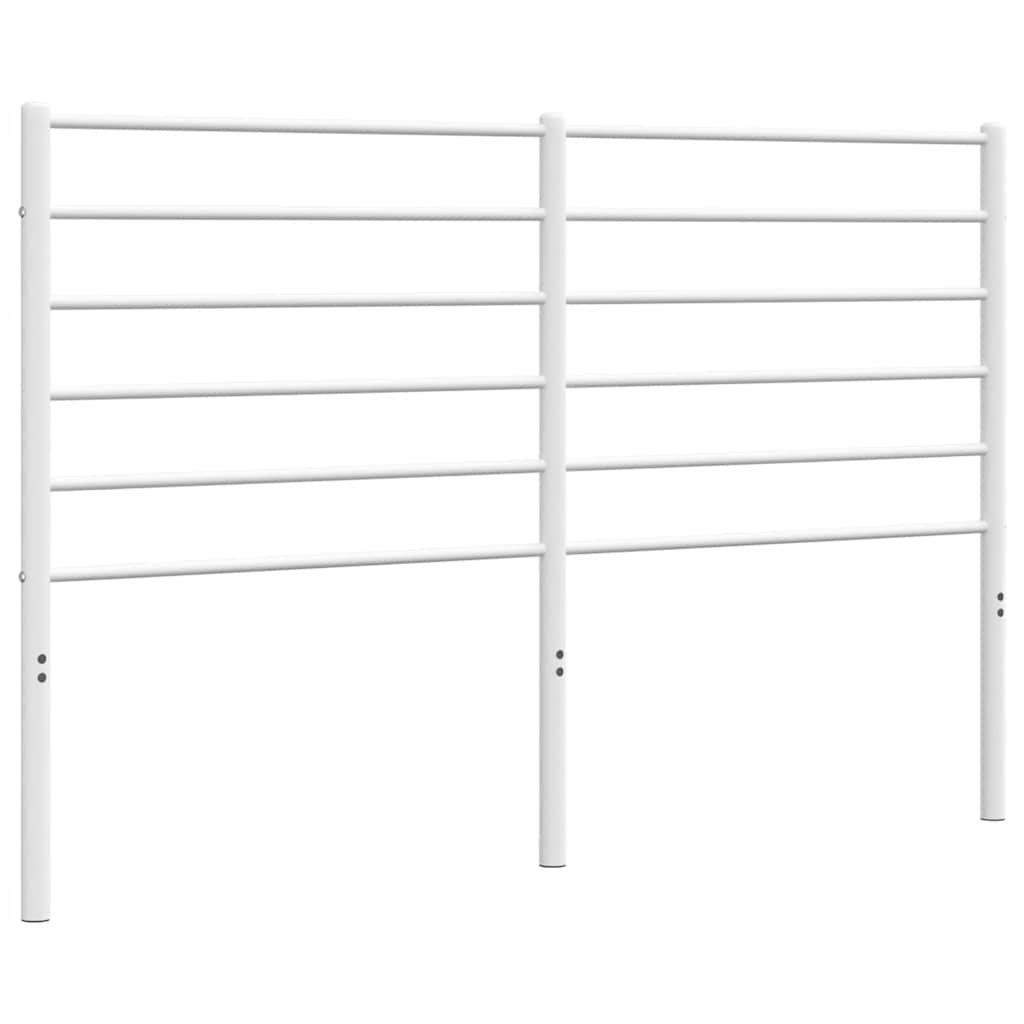 vidaXL Kovové náhradní čelo postele bílé 150 cm