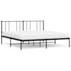 vidaXL metallist voodiraam peatsiga, must, 200x200 cm
