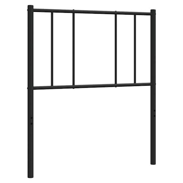 vidaXL metallist vahetatav voodipeats, must, 90 cm