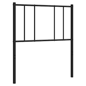 Kovové náhradní čelo postele černé 90 cm - obrázek 2