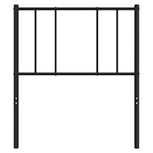 Kovové náhradní čelo postele černé 90 cm - obrázek 4