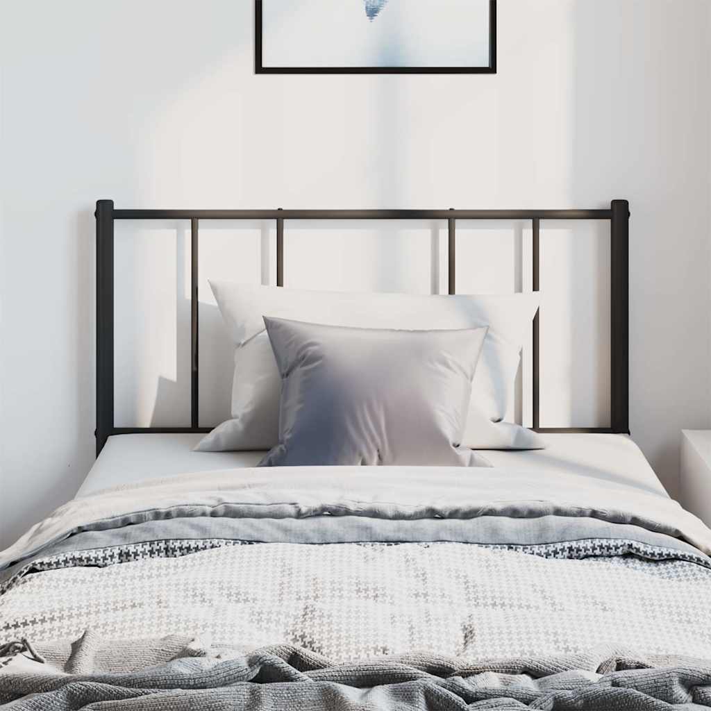 vidaXL fekete fém fejtámla 100 cm
