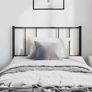 Kovové náhradní čelo postele černé 100 cm - obrázek 3