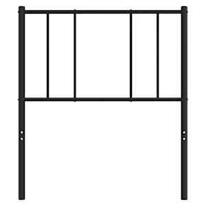 Kovové náhradní čelo postele černé 100 cm - obrázek 4