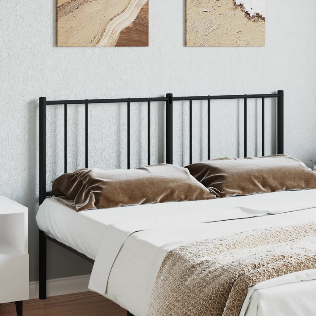 vidaXL Hoofdbord metaal zwart 120 cm afbeelding