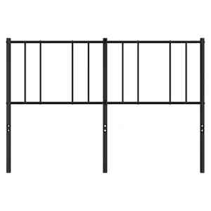 Kovové náhradní čelo postele černé 150 cm - obrázek 5