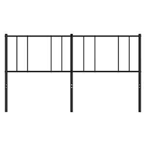 Kovové náhradní čelo postele černé 200 cm - obrázek 5