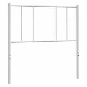 Kovové náhradní čelo postele bílé 90 cm - obrázek 2
