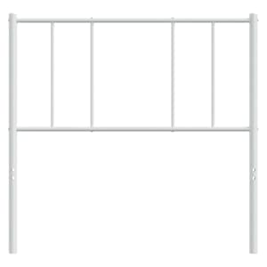 Kovové náhradní čelo postele bílé 90 cm - obrázek 4