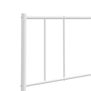 Kovové náhradní čelo postele bílé 90 cm - obrázek 6