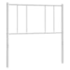 vidaXL metallist vahetatav voodipeats, valge, 107 cm
