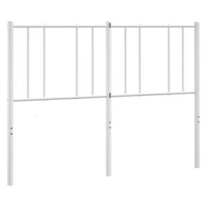 Kovové náhradní čelo postele bílé 120 cm - obrázek 2