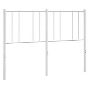 Kovové náhradní čelo postele bílé 135 cm - obrázek 5