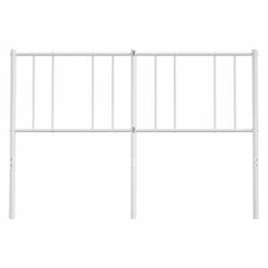 Kovové náhradní čelo postele bílé 150 cm - obrázek 4