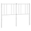vidaXL metallist vahetatav voodipeats, valge, 160 cm
