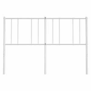 Kovové náhradní čelo postele bílé 160 cm - obrázek 4