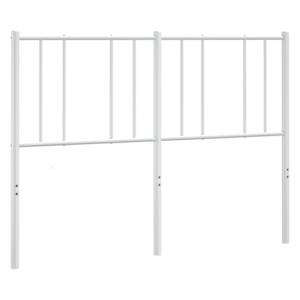 Kovové náhradní čelo postele bílé 160 cm - obrázek 5