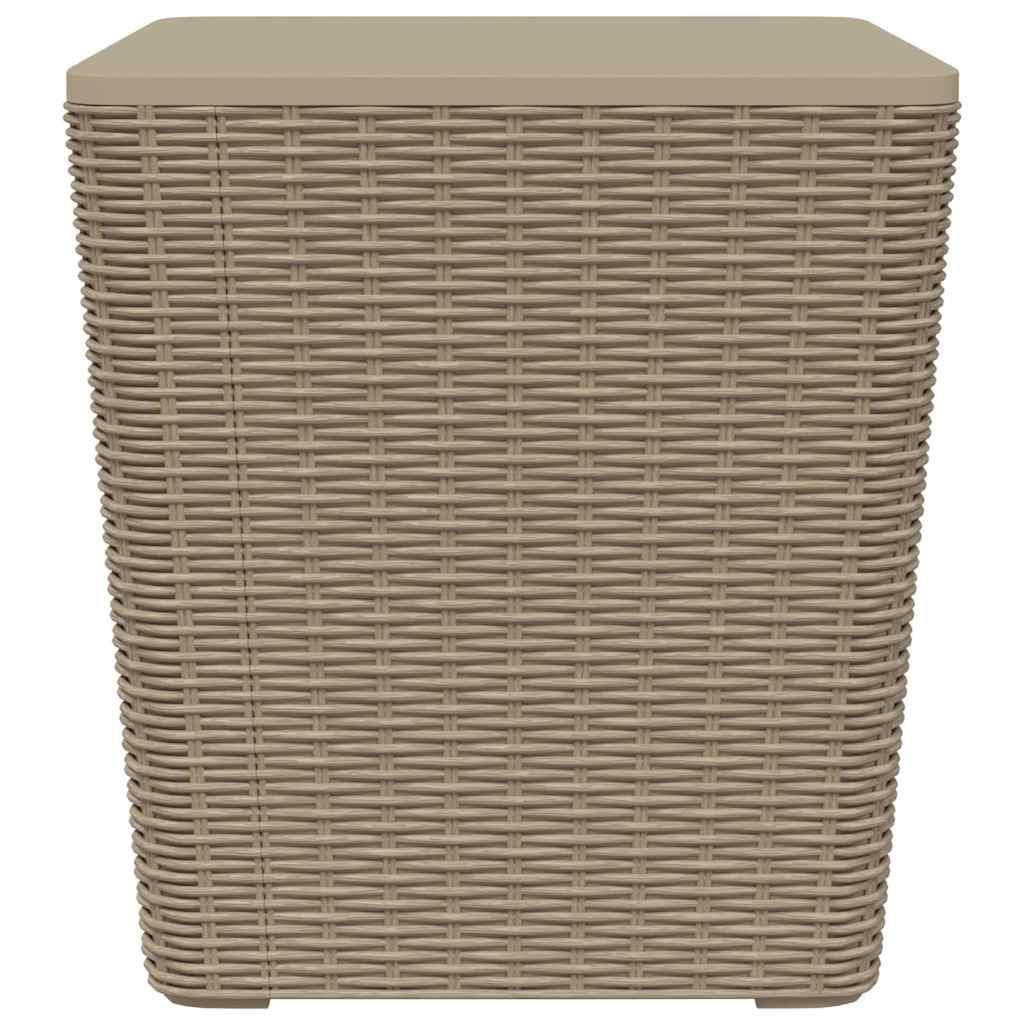 Thumbnail - vidaXL Gartentisch mit Abnehmbarer Tischplatte Hellbraun Polypropylen