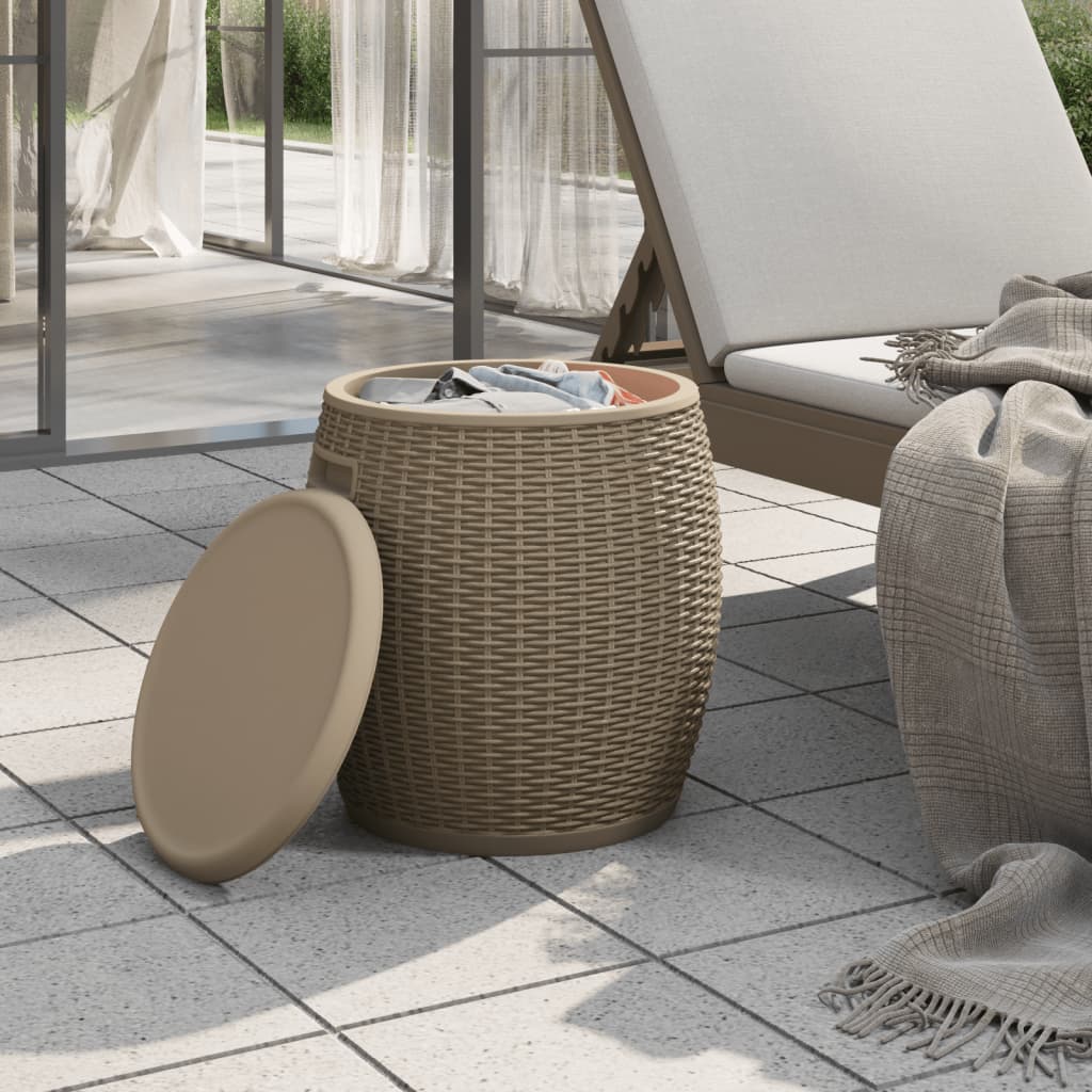 vidaXL Tuinbox 4-in-1 polypropeen lichtbruin afbeelding