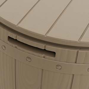 Zahradní úložný box 3 v 1 světle hnědý polypropylen - obrázek 7