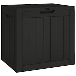 vidaXL aia hoiukast, must, 55,5 x 43 x 53 cm, pol&uuml;prop&uuml;leen
