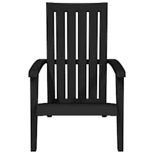 Zahradní židle Adirondack 2 ks černé polypropylen - obrázek 4
