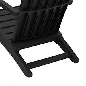 Zahradní židle Adirondack 2 ks černé polypropylen - obrázek 8
