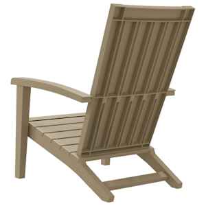Zahradní židle Adirondack 2 ks světle hnědé polypropylen - obrázek 6