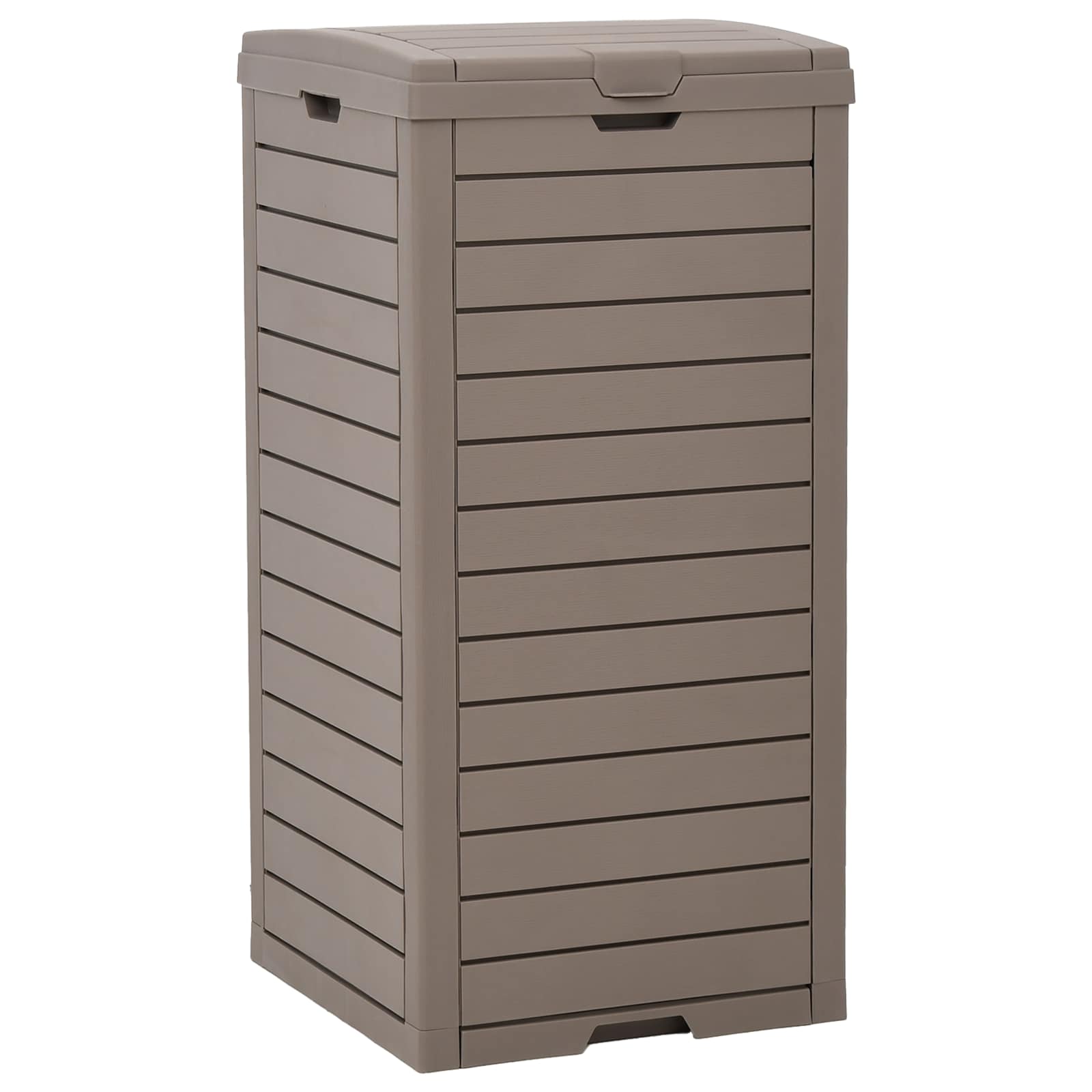 vidaXL Outdoor-Mülltonne Hellbraun 41x41x86 cm Polypropylen – Bild 2