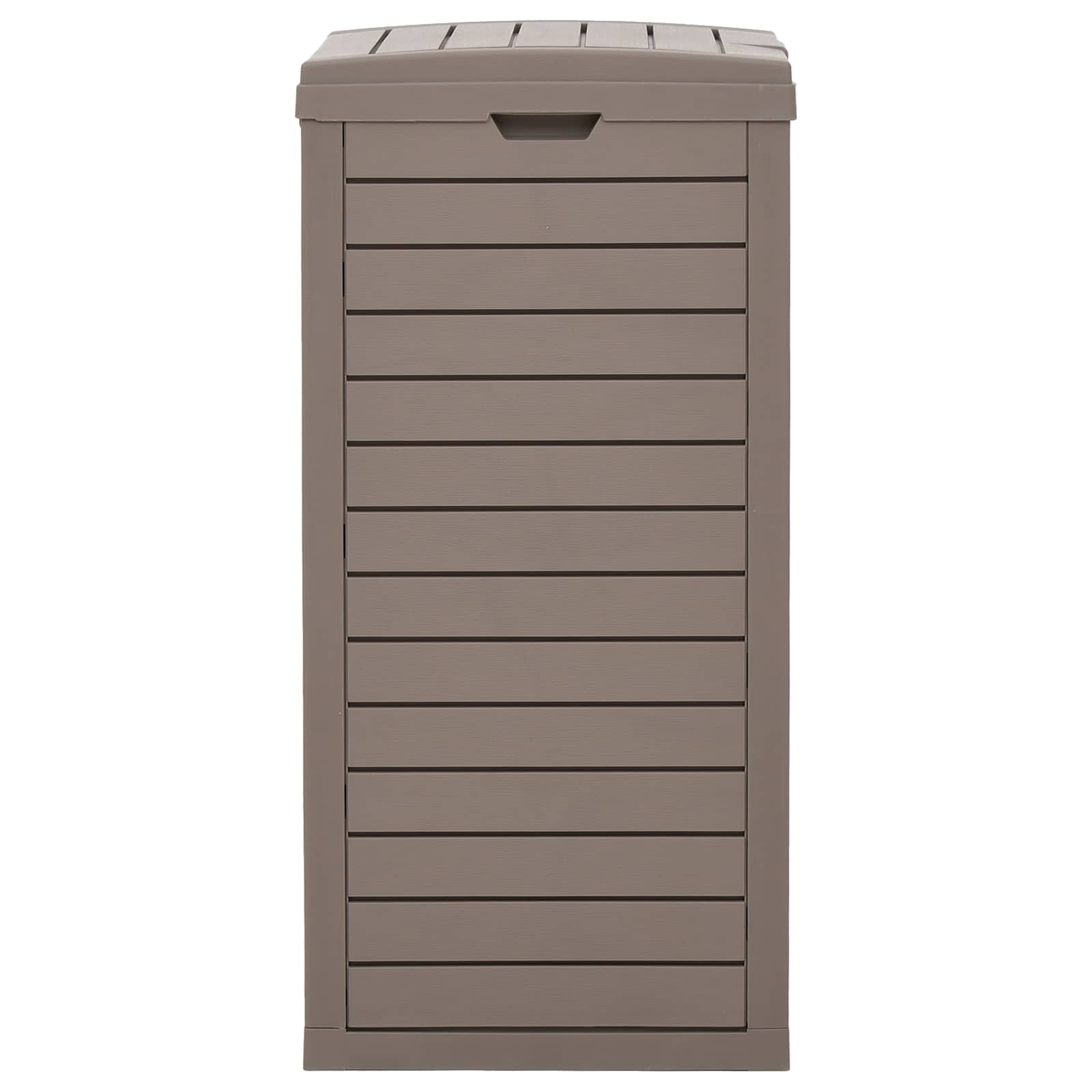 vidaXL Outdoor-Mülltonne Hellbraun 41x41x86 cm Polypropylen – Bild 4