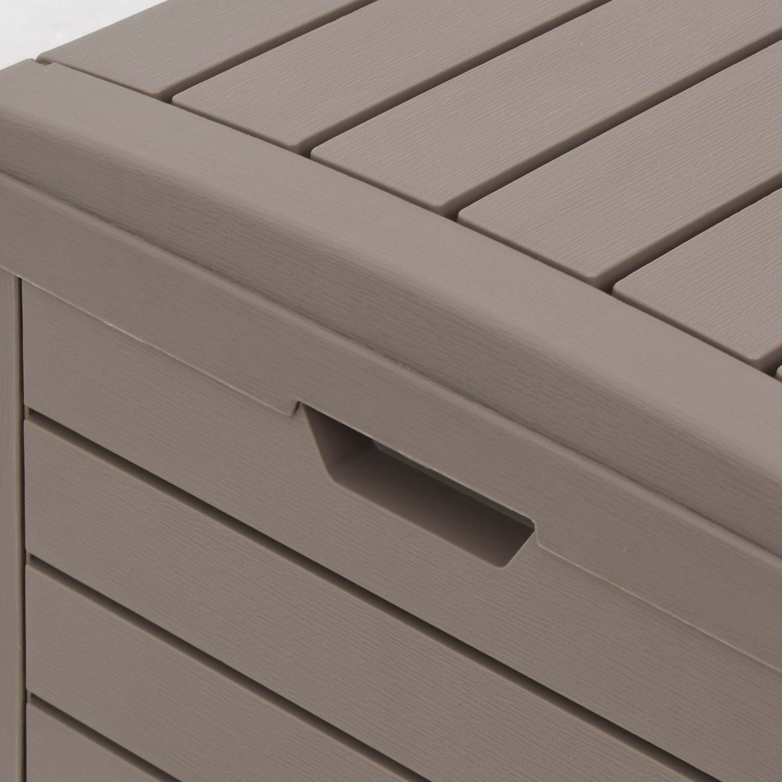 vidaXL Outdoor-Mülltonne Hellbraun 78x41x86 cm Polypropylen – Bild 7