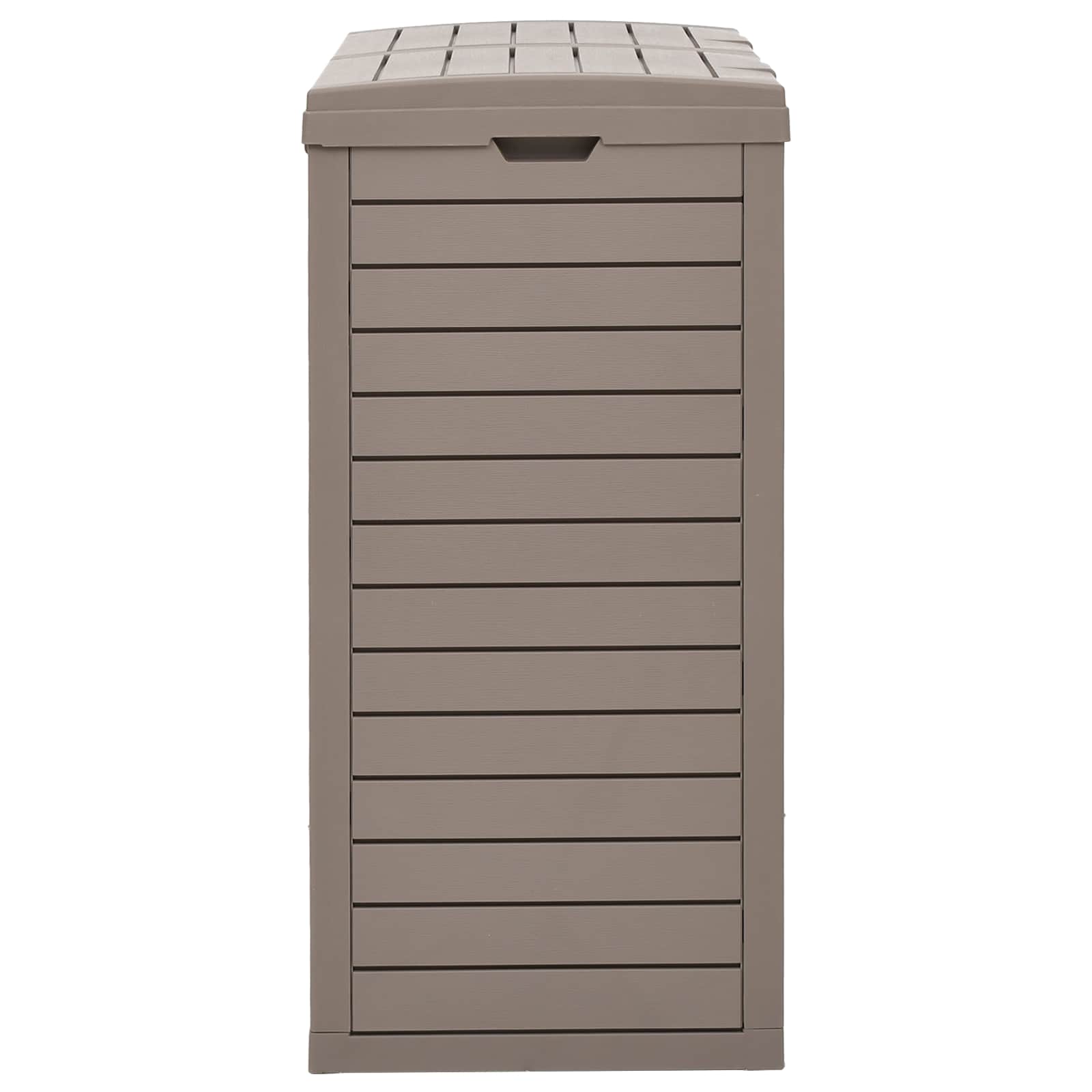 vidaXL Outdoor-Mülltonne Hellbraun 78x41x86 cm Polypropylen – Bild 4