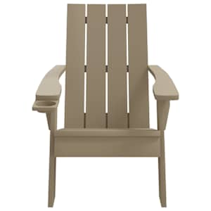 Zahradní židle Adirondack světle hnědá 75 x 88,5 x 89,5 cm PP - obrázek 3