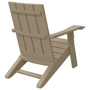 Zahradní židle Adirondack světle hnědá 75 x 88,5 x 89,5 cm PP - obrázek 5