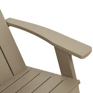Zahradní židle Adirondack světle hnědá 75 x 88,5 x 89,5 cm PP - obrázek 7