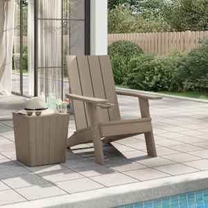 Zahradní židle Adirondack světle hnědá 75 x 88,5 x 89,5 cm PP - obrázek 1
